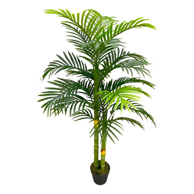 Palmera Artificial Areca 1.4m Verde Con Maceta Vanlig Interior Exterior