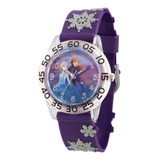Reloj Disney Para Niñas Wds000778 Frozen 2  Correa Morada
