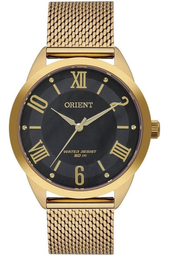 Relógio Orient Feminino Pulso Dourado Fgss0206 P1kx