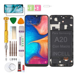 Pantalla Para Samsung A20 A205g Display Con Macro (incell)