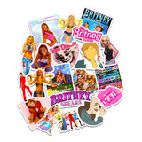 Stickers Calcos Vinilo Britney Spears X20 Apto Agua Termo