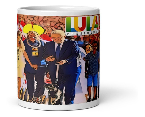 Caneca Lula Presidente Posse Rampa Janja Com Caixinha
