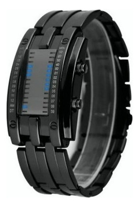 Reloj Electrónico Binario Con Luz Led Impermeable Hombres