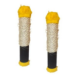 Kit X 2 Rascador Mascotas Gatos Poste Sisal Agarre Felpa 