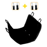 Funda Cubre Asiento Trasero Auto Mascotas + Cinturon Seg X2