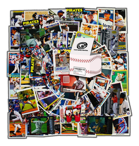 Mlb Baseball Card Hit Collection - 100 Tarjetas, 2 Reliquia.