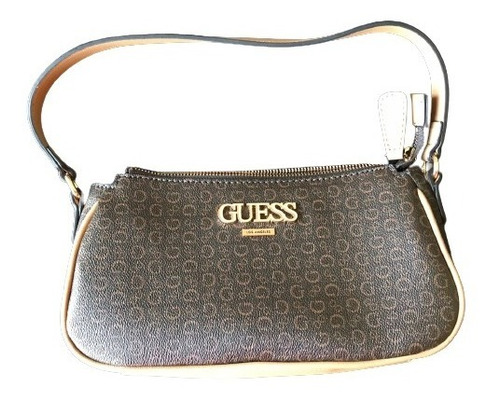 Cartera De Mujer Guess Marron Original