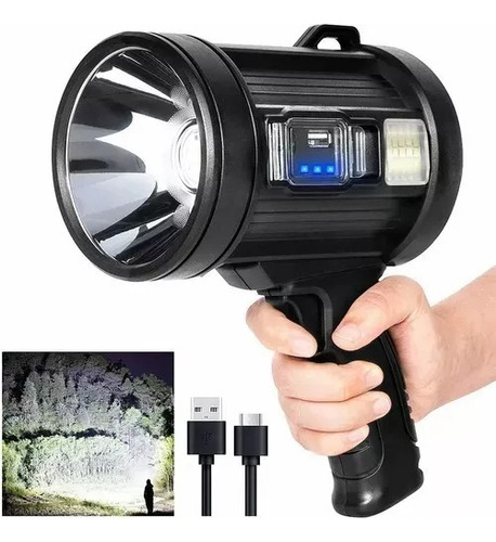 90.000 Lúmenes Foco Linterna De Mano Led Spot Light Camping