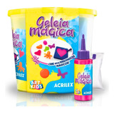 Kit Balde Divertido De Geleia Magica 4 Cores