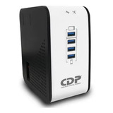 Regulador Cdp 500 Watts 8 Contactos 4x Usb Blanco / Negro