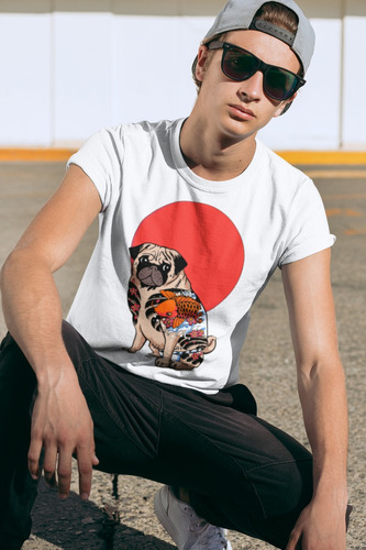 Camiseta Pug Love Perro Pug Yakuza