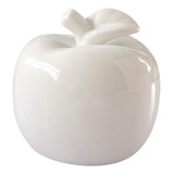 Estatua De Cerámica De Manzana Blanca Para Decoración Del Ho