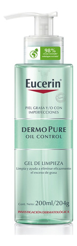 Eucerin Dermopure Oil Control Gel Limpiador Facial X 200 Ml