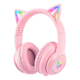 Audifono Gamer Bluetooth Onikuma B90 Kitty Pink - Crazygames