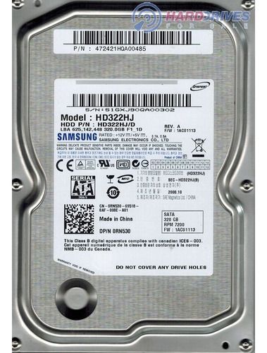 Disco Duro Pc  320gb Samsung Sata 7200rpm Usado