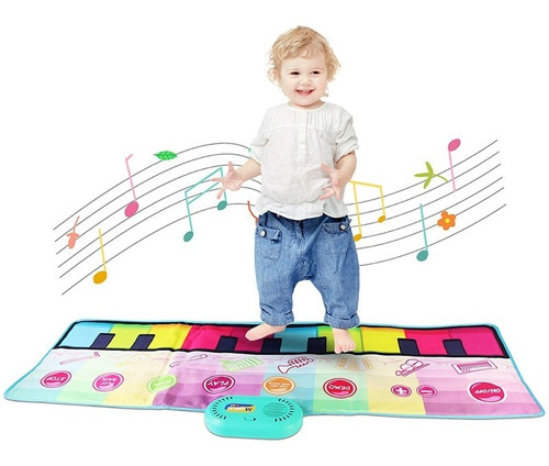 Alfombrilla De Piano Musical Para Niños De 110 X 36 Cm