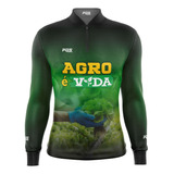 Camisa Camiseta Agricultura Agro Ref 22 - M L Proteção Uv50+