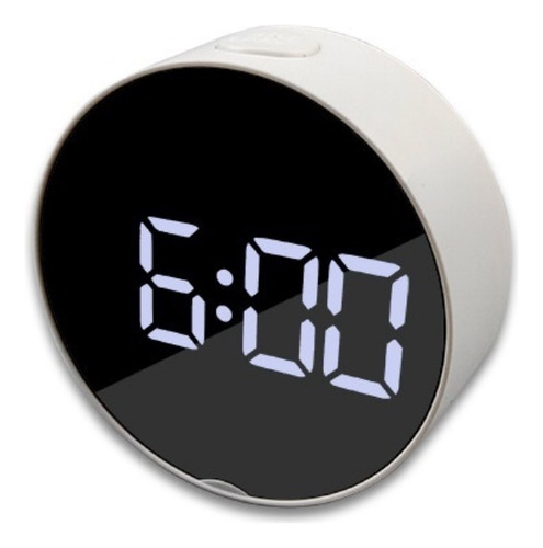 Reloj Despertador Multifuncional Con Espejo.