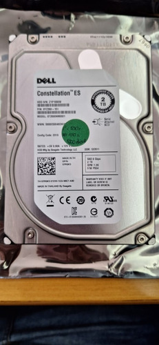 Hd Dell 3.5 St2000nm0001 - Sas 2tb - 7.2k