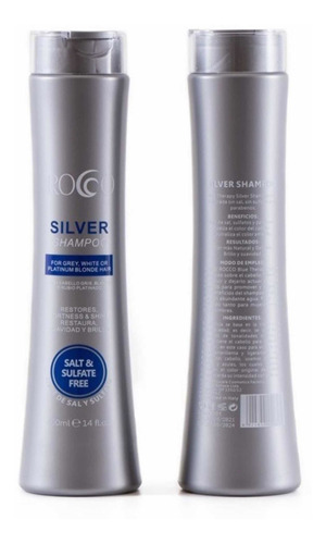 3 Shampoo Rocco Silver Sin Sal Caballo Gris Blanco Platinado