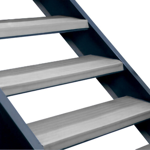 Grada Clásica Escalera Pvc 0,5x3,0 Mts Gris Dvp