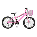Bicicleta Infantil Feminina Cestinha Aro 20 Aero V-brakes