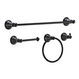 Derengge F-080-nb 4 Pieza Baño Hardware Conjunto De Accesori