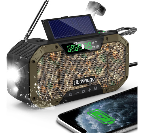 Altavoz Bluetooth Impermeable De Radio De Emergencia, Radio