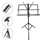 Estante De Partitura Compacta Leve Com Bag De Proteção