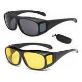 Pack 2 Lentes Hd Vision Nocturna Para Conducir Auto Y Moto 