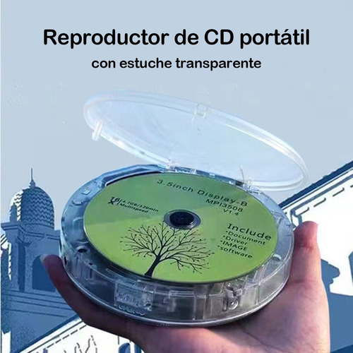 Reproductor De Cd Discman Recargable Con Bocina Usb Mp3 Par