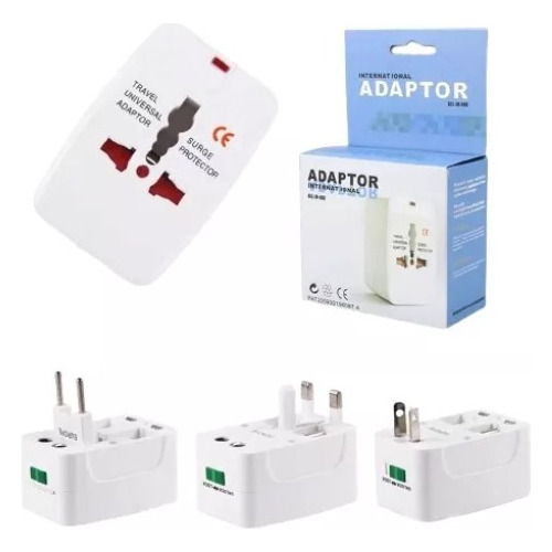 Adaptador Universal Viajero Cualquier Enchufe Brasil Europa