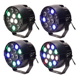 Lámpara De Escenario Para Stage Par Led Dmx512, 12 W, Rgbw,