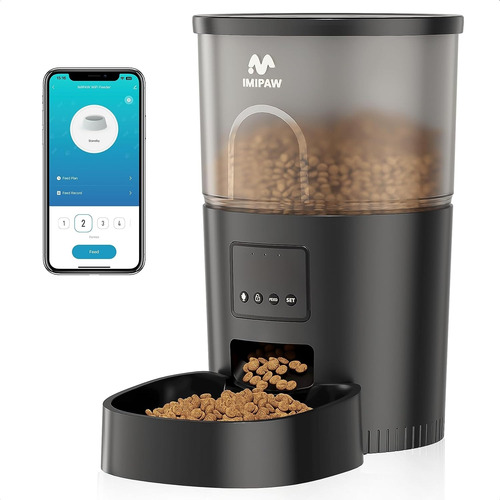 Dispensador Comedero De Alimentos Para Mascotas Con Wifi