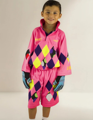 Jersey Y Bermuda Arquero México Raute Sport Campos Niños | Envío gratis