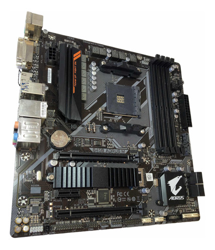 Placa Mãe Gigabyte B450 Aorus M Rev: 1.0 Socket Am4