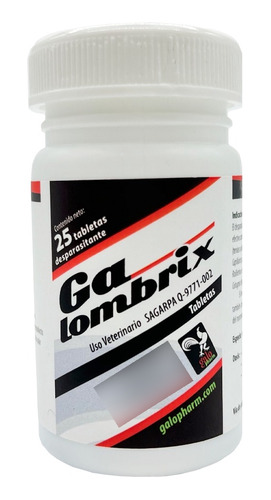 Ga Lombrix Aves 25 Tabletas Desparasitante Galo Pharm Gallos