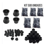 Kit 500 Pezinho De Puff/bau Sofazinho Redondo Plastico Medio