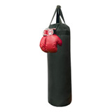 Saco De Boxeo 120cm, Tula Mma Relleno + 1 Par Guantes