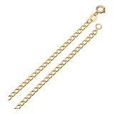 Corrente Colar Cordão Feminino Grumet Ouro 18k 2,20mm 40cm