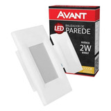 Kit 10x Balizador Led 2w 4x2 Avant Branco Quente 3000k