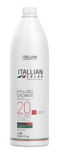 Oxidante Itallian Color 20 Volumes 1 Litro Uso Profissional