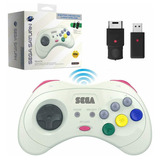 Control: Saturn Sega Retro-bit, Inalámbrico, Inalámbrico, De 8 Botones, Color Blanco, Diseño Con Nombre Saturn