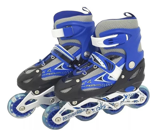 Patins Roller In Line Ajustável 28-32 / 32-36 / 36-40 + Led!