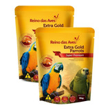Ração Arara, Papagaio Parrots Extrusada Premium Kit 2 Sc 