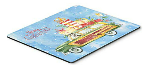 Mouse Pad Navidad Perro Catahoula, Multiuso