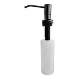 Dispenser De Detergente Líquido Inox Preto Embutir 500ml