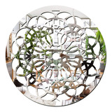 Espelho Decorativo Mandala Circulos Grande 50 Cm X 50 Cm