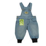 Roupa De Bebe Menino Macacão Jeans Calça Bebe, Jardineira