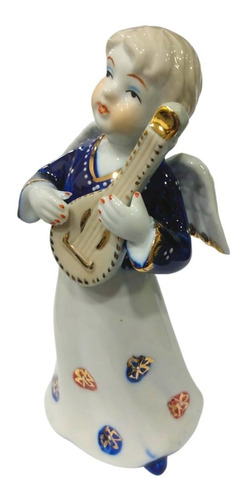 Estatuilla Ángel Decoración Porcelanas Faschion Ukelele